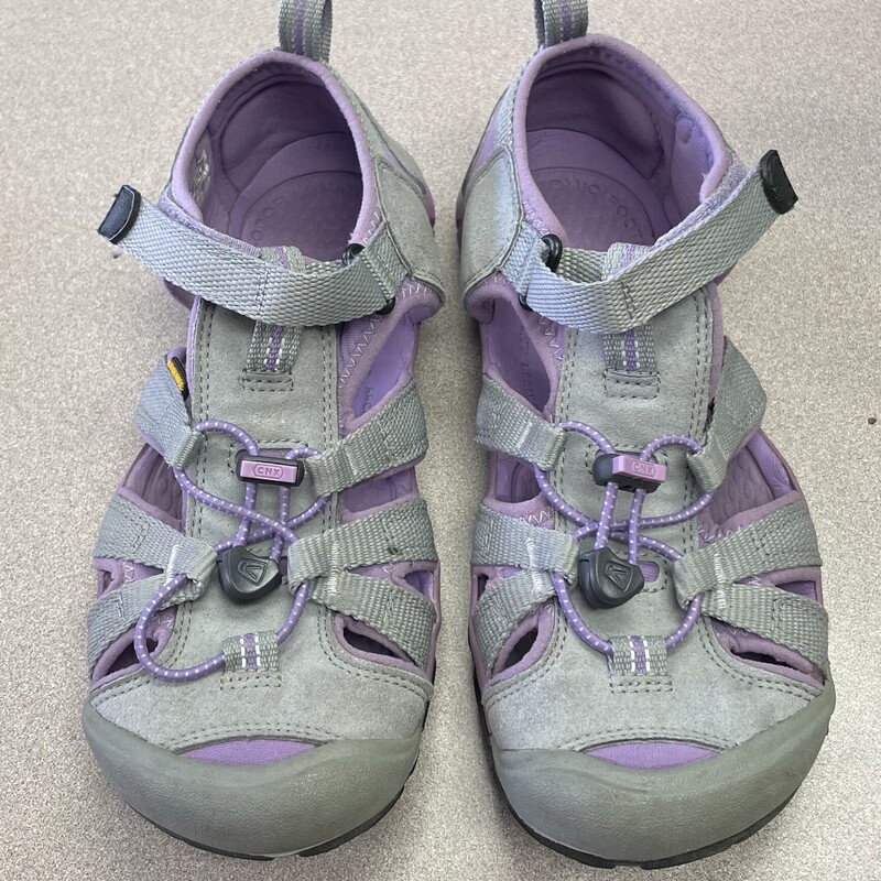 Keens Sandals, Grey/Purple, Size: 3Y