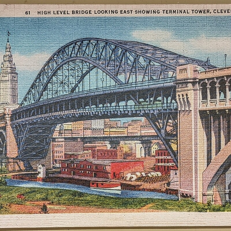 Bridge View Cleveland
Blue Red Green
Size: 36x24