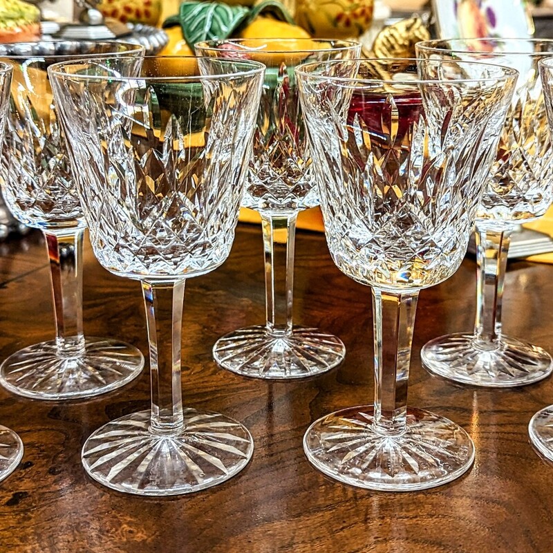 Set of 7 Waterford Lismore Wine Glasses
Clear
Size: 3 x 6H