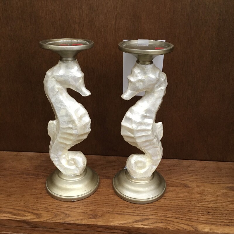Pair Seahorse Candle Holders