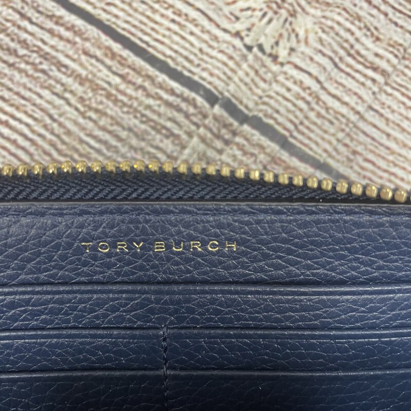 Tory Burch Wallet, Navy, Size: None