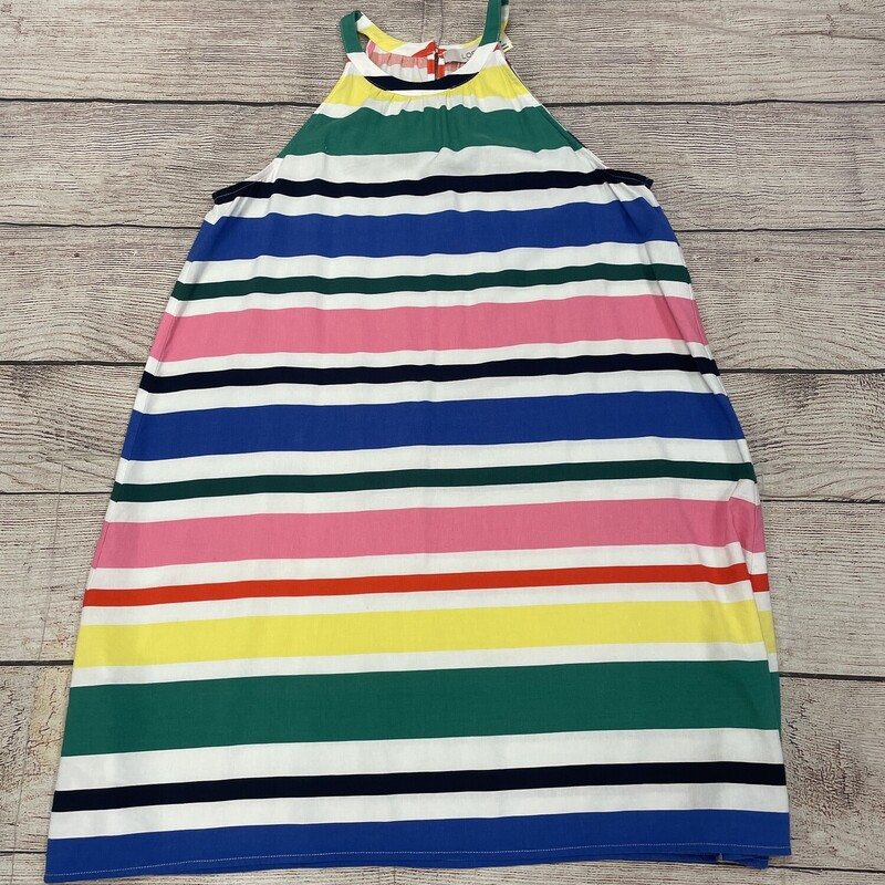 Loft halter style striped dress size large