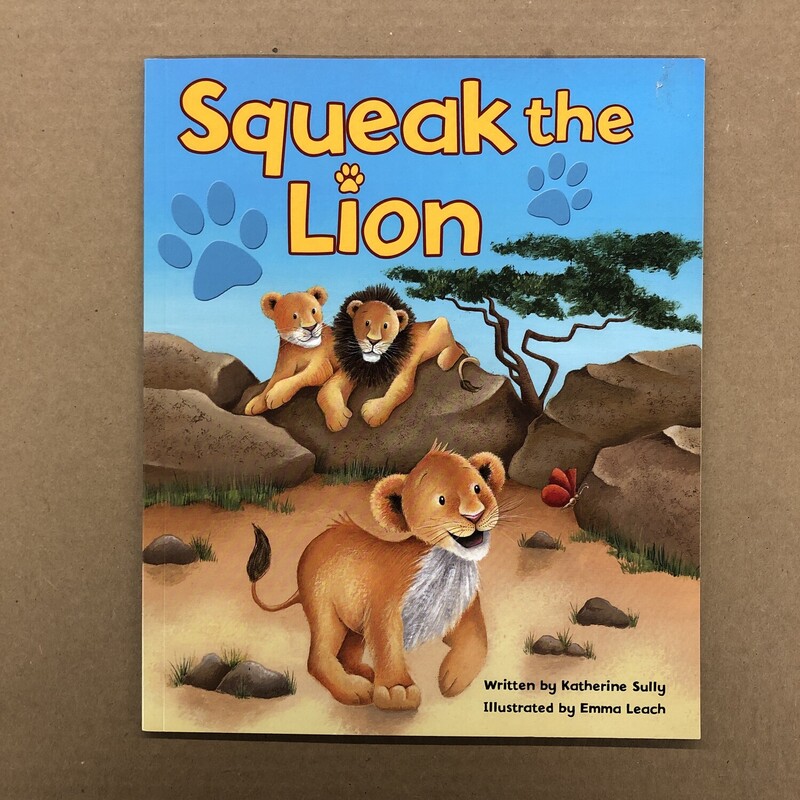 Squeak The Lion, Size: Back, Item: Paper