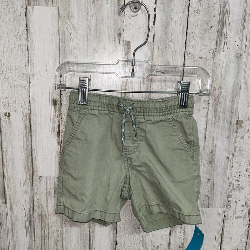 2T Sage Drawstring Shorts, Green, Size: Boy 2T-4T