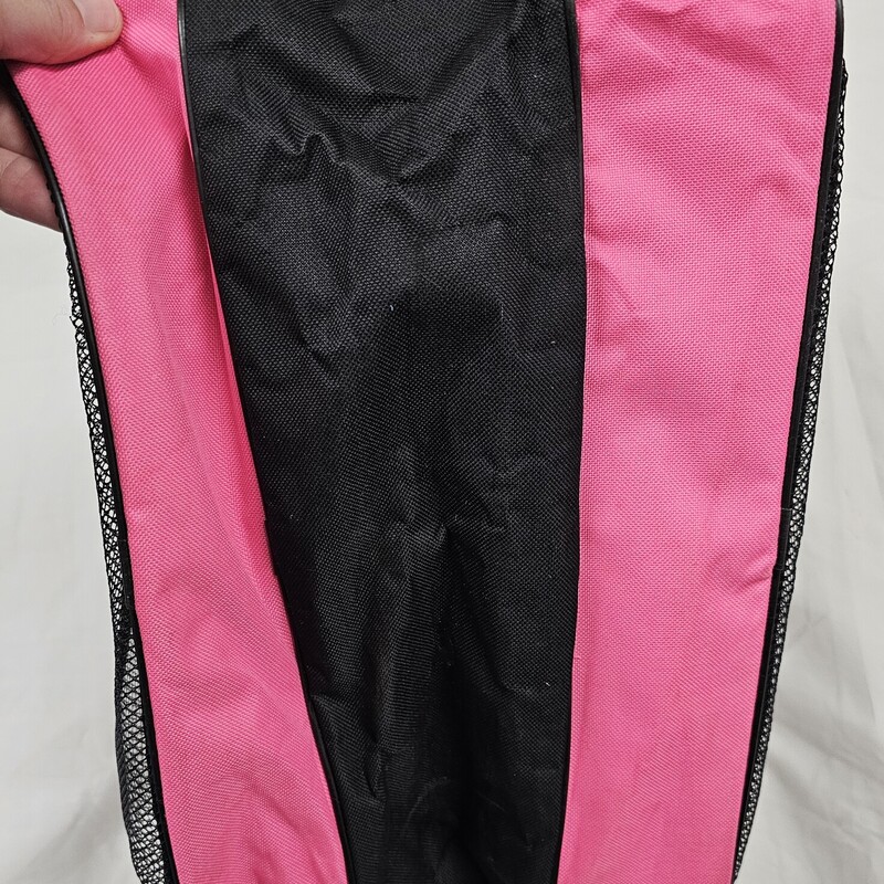 High Bounce Inline Skate/ Ice Skate Carry Bag, Pink & Black, pre-owned