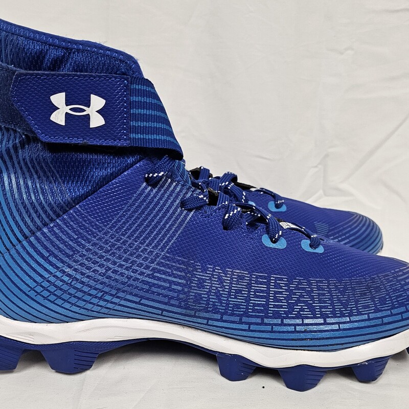 Under Armour Franchise Highlight MC Football Cleats, Royal, Size: 9, Pre-owned in excellent condition!