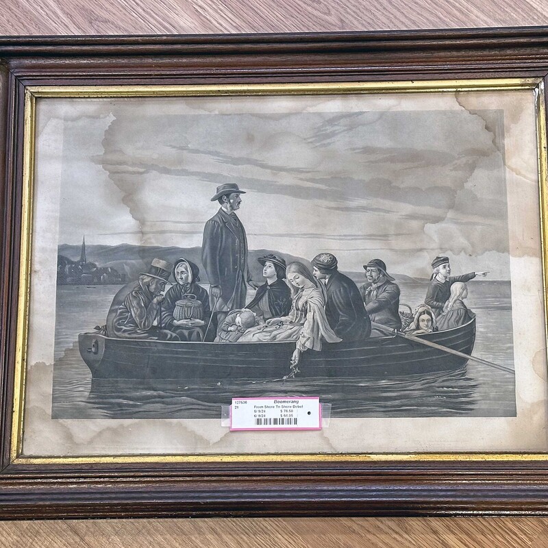 From Shore To Shore by Clarence M. Dubel, 1870
24 In Wide x 18 In Tall.
