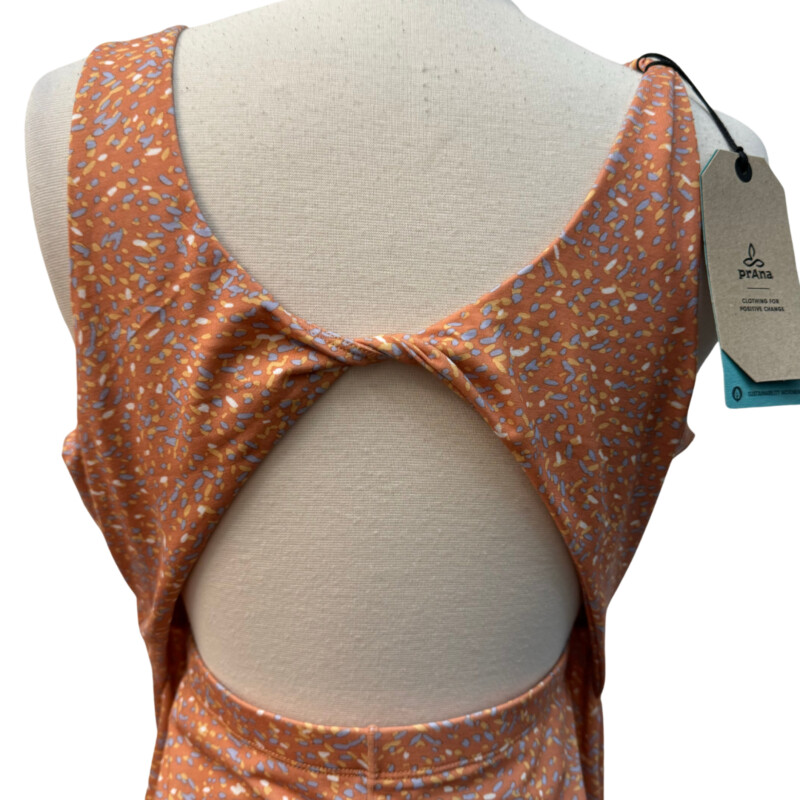 New Prana Skypath Dress<br />
Made Sustainably<br />
Performance Knit<br />
Color: Baked Apricot Speckles<br />
Size: XL<br />
Retails for $89.00