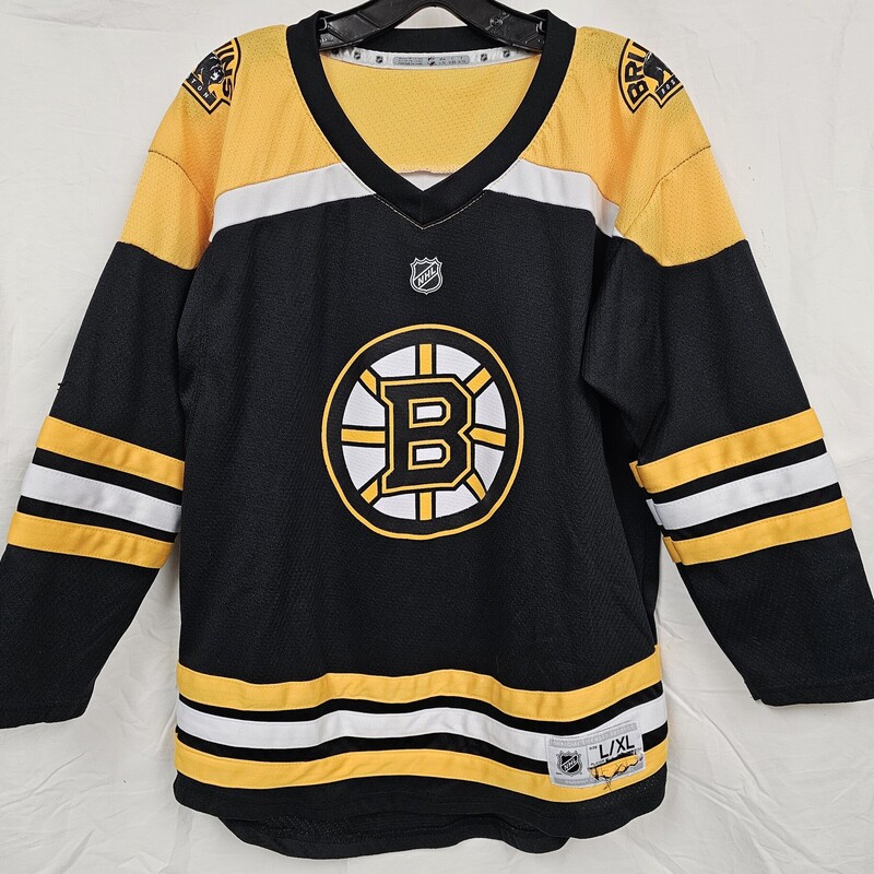 NHL Bruins Jersey, Kids Size: Yth L/XL, pre-onwed