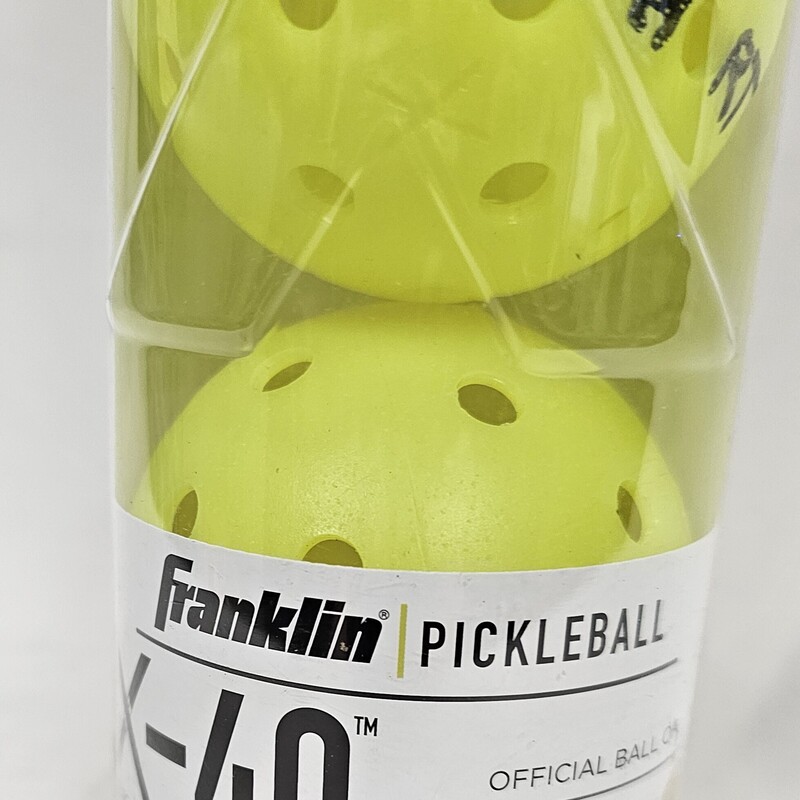 Franklin X-40 Outdoor Pickleballs, Used, Size: 3pk