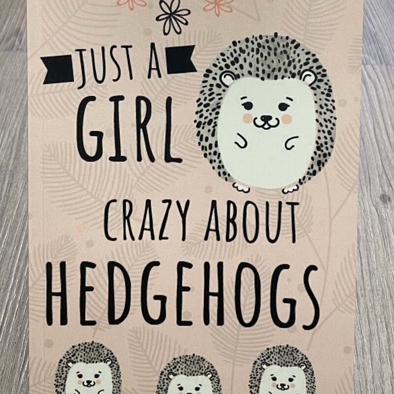 Just A Girl Crazy About Hedgehogs, Multi, Size: Paperback