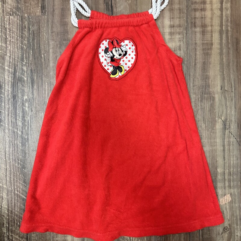 Minnie Mouse Terry Dress, Red, Size: 2 Toddler