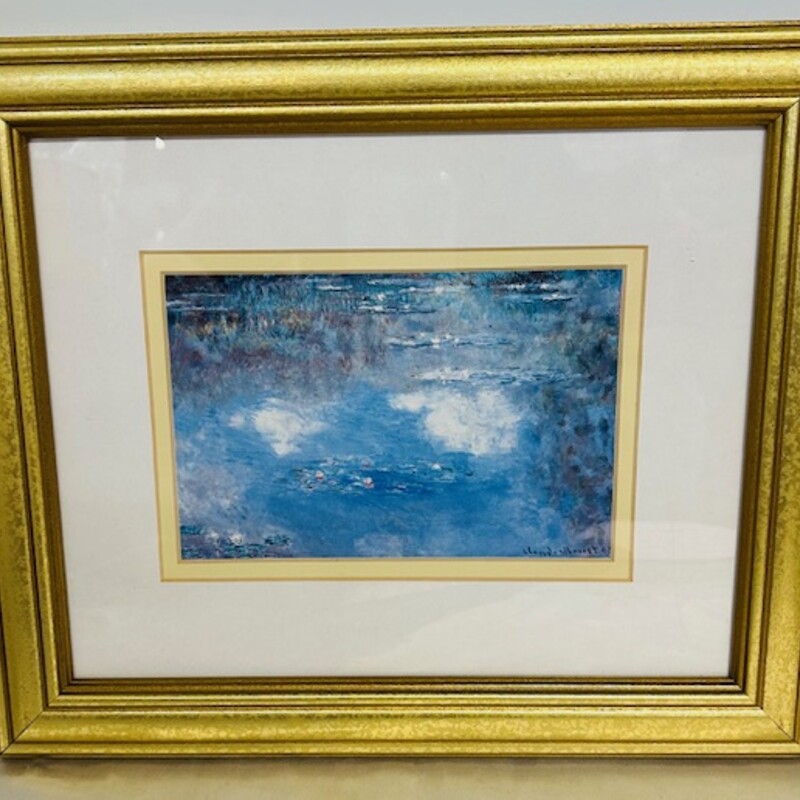 Monet Water Lillies
Blue White Gold
Size: 12 x 10H