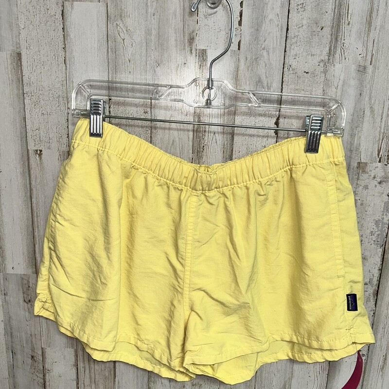 L Yellow Pull On Shorts