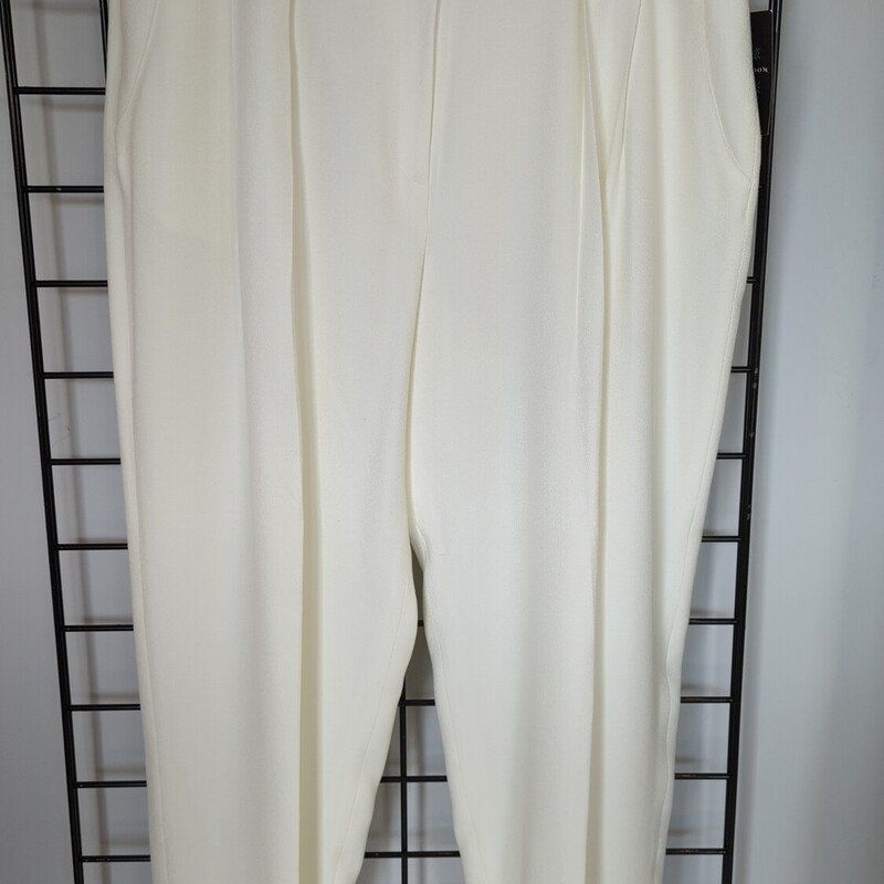 Jones New York Pants, White, Size: 20W