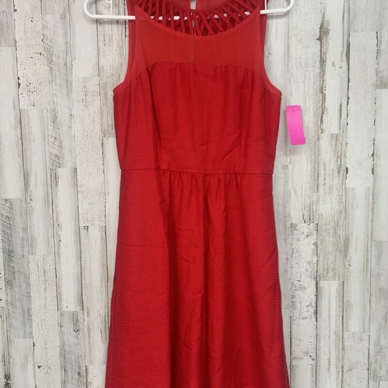 Sz2 Red Cut Out Dress