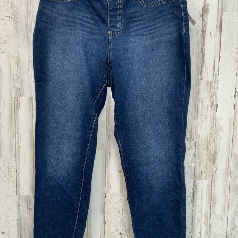 12 Pull On Jeggings, Blue, Size: Ladies L