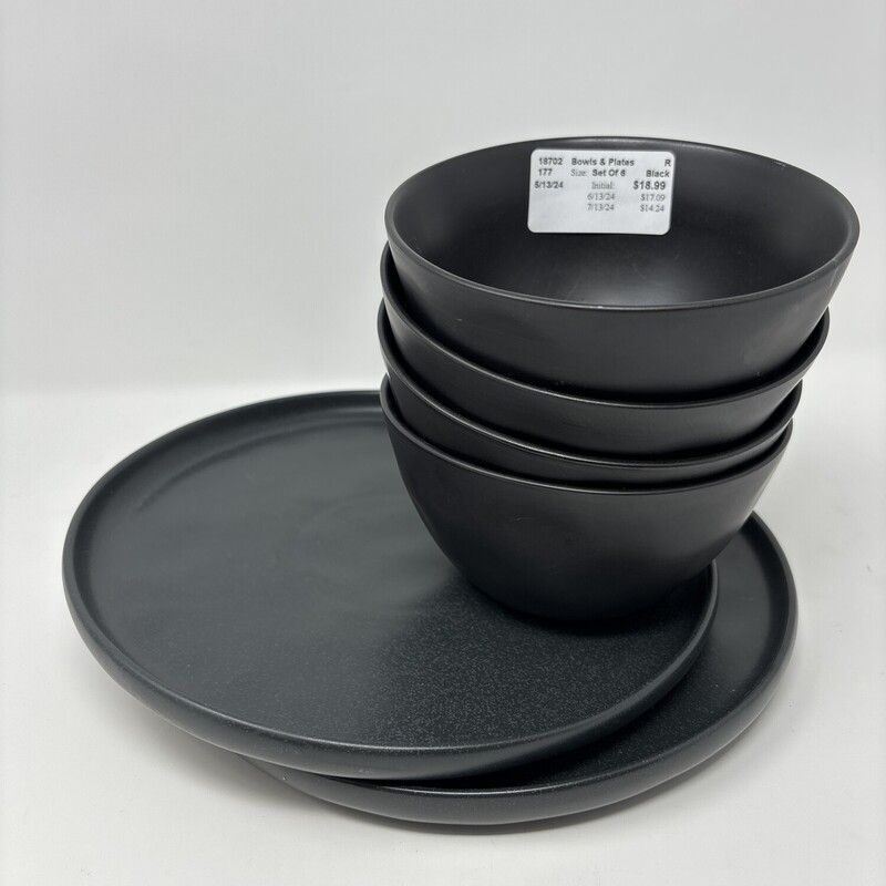 Bowls & Plates
Black
Set Of 6