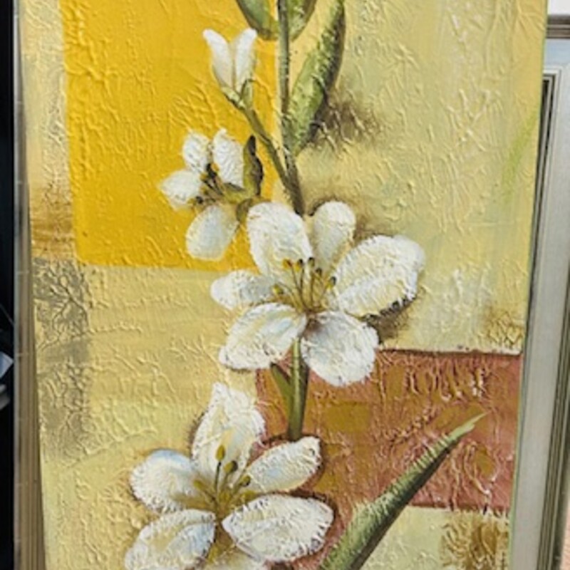 Blossoms Textured Canvas
Cream Yellow Red White Green Size: 14 x 32H