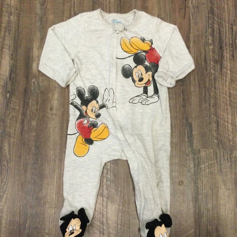 Disney Baby Mickey Sleepe, Gray, Size: Baby 6-9M