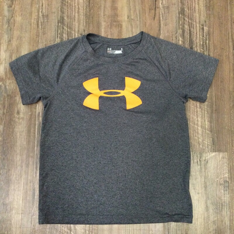Under Armour Logo Dry Fit, Charcoal, Size: 6T/6x