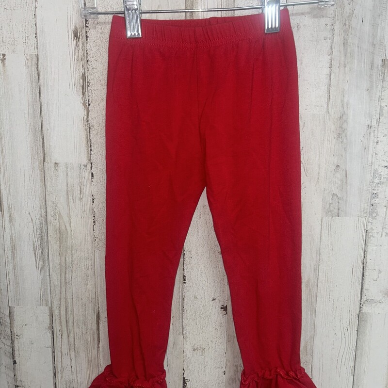 2T Red Ruffle Pants
