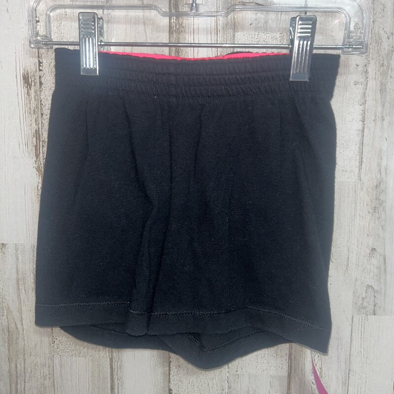 4/5 Black Cotton Shorts, Black, Size: Girl 4T