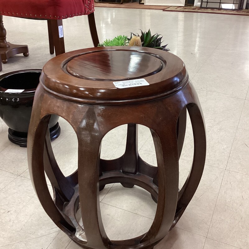 Asian Stool / Plant Stand, Rosewood, Rosewood
13in rd x 18 in t