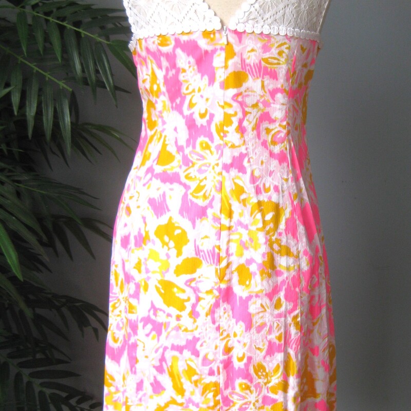 Lilly Pulitzer Lace, Pink, Size: 6
Cute youthful trendy dress from Lilly Pulitzer.
The print is a blend of yellow and pink and the pink is a bit neon
The yoke is lace
Fully lined
Center back zipper

It's marked size 6 please check the actual garment measurements below

Flat measurements, please double where appropriate:
Armpit to Armpit: 18
Waist: 15.5
Hip: 17.5
Length: 34

Excellent condition!  No flaws
#72078

Thanks for looking.
#60156
