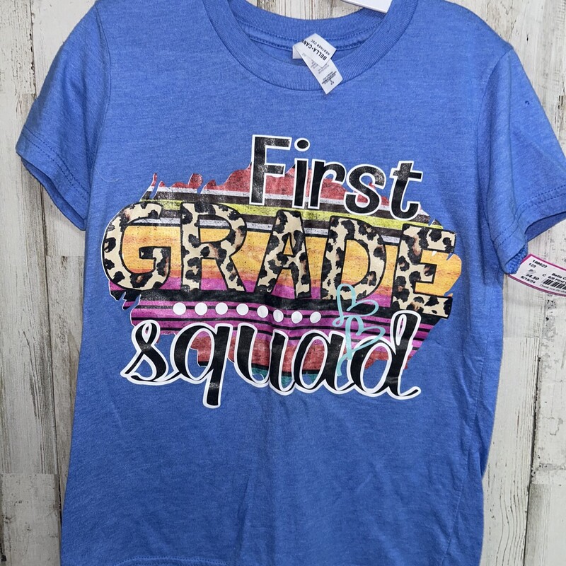 6/8 First Grade Squad Tee, Blue, Size: Girl 6/6x