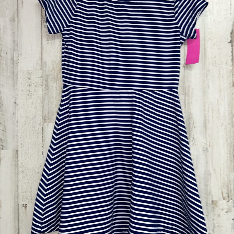 6 Navy Stripe Dress, Navy, Size: Girl 6/6x