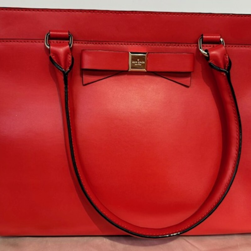 Kate Spade Montford Park Jovie Handbag
Red Gold
Size: 14x10H