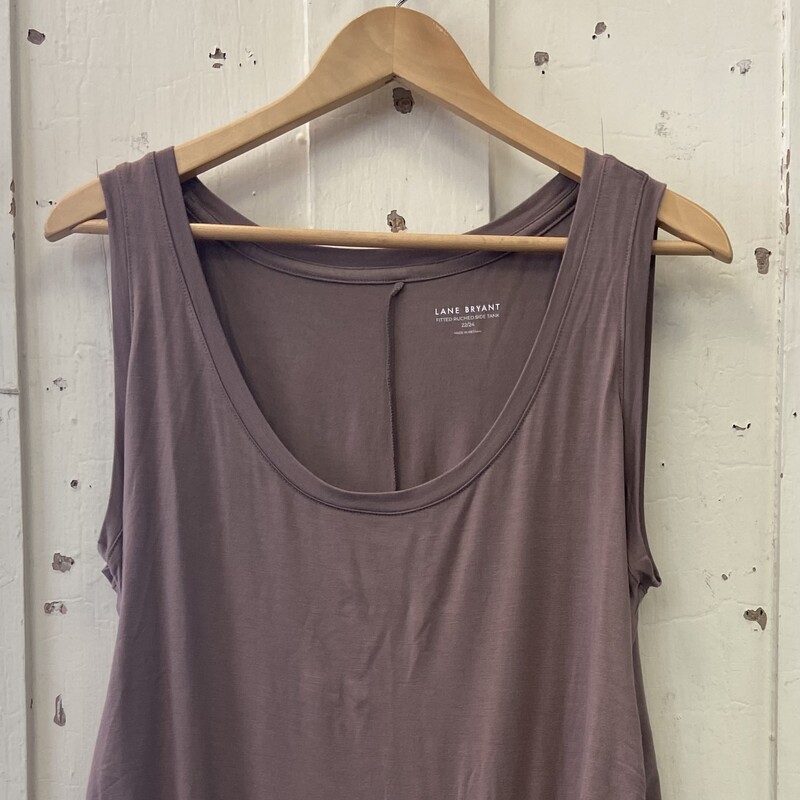 Brown Ruched Tank