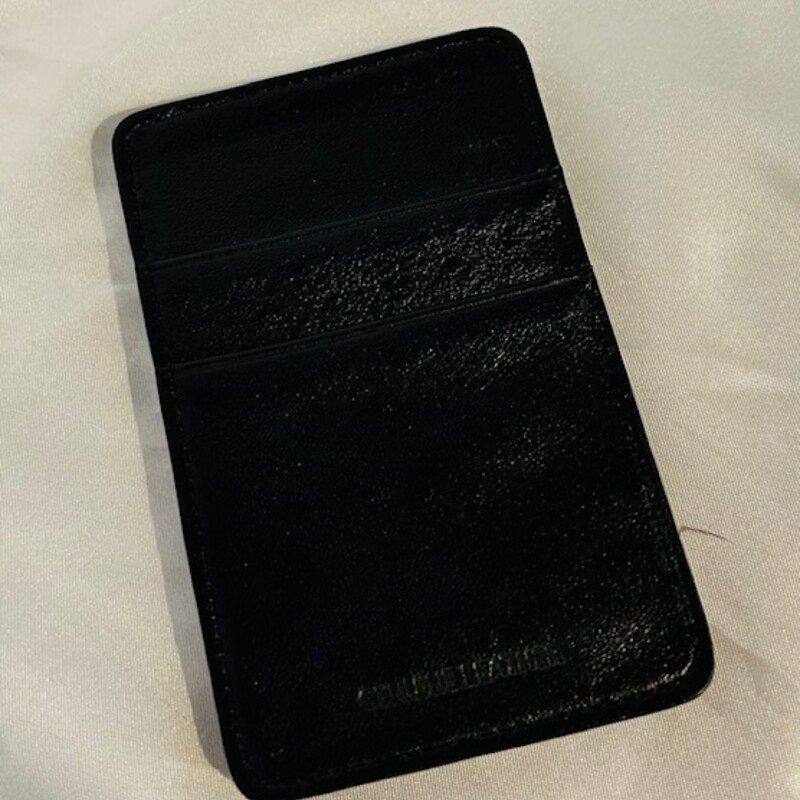 Mens Leather Flat Wallet
Black
Size: 2.5 x 4.5H