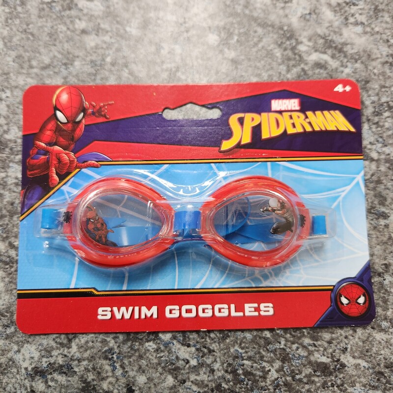 Spiderman Swim Goggles, Red, Size: Outdoor