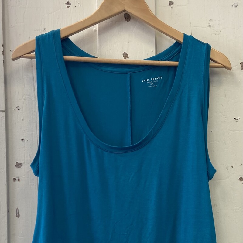 Teal Ruched Tank