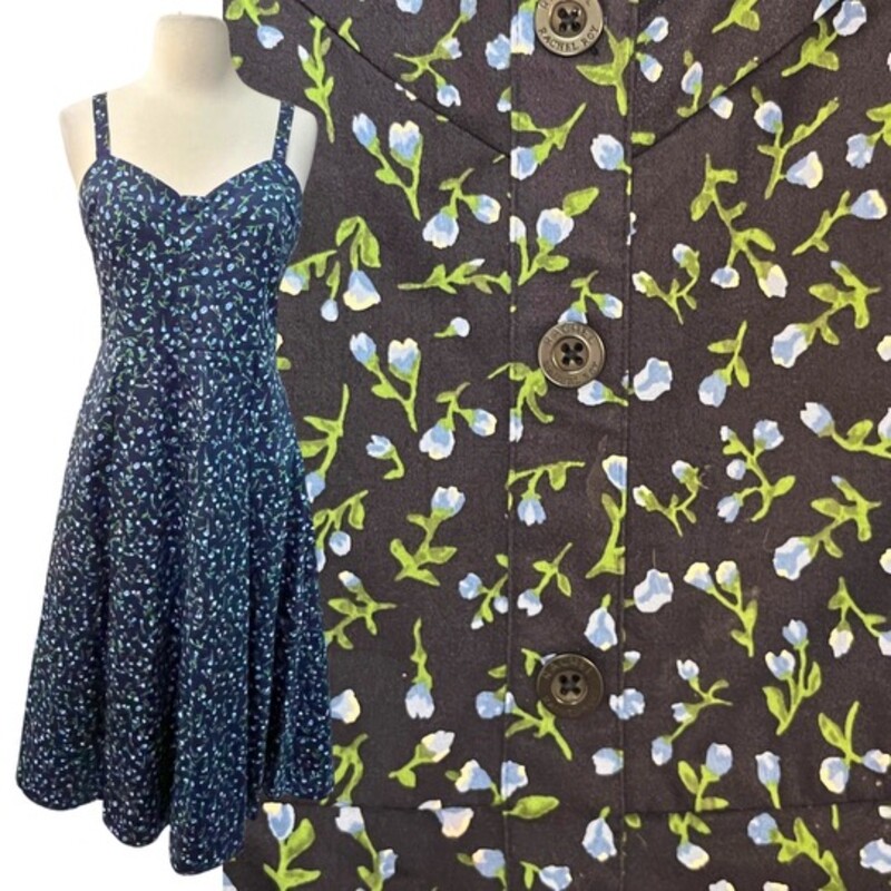 Rachel Roy Maxi Dress
Sleeveless
Floral Print
Navy and Green
Size: 6