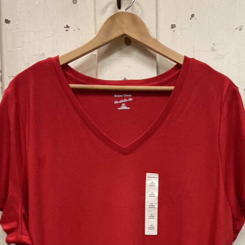 NWT Red V - Neck Tee