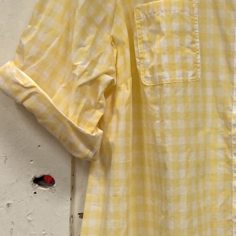 NWT Yllw/wht Check Shirt<br />
Yllw/wht<br />
Size: 3X