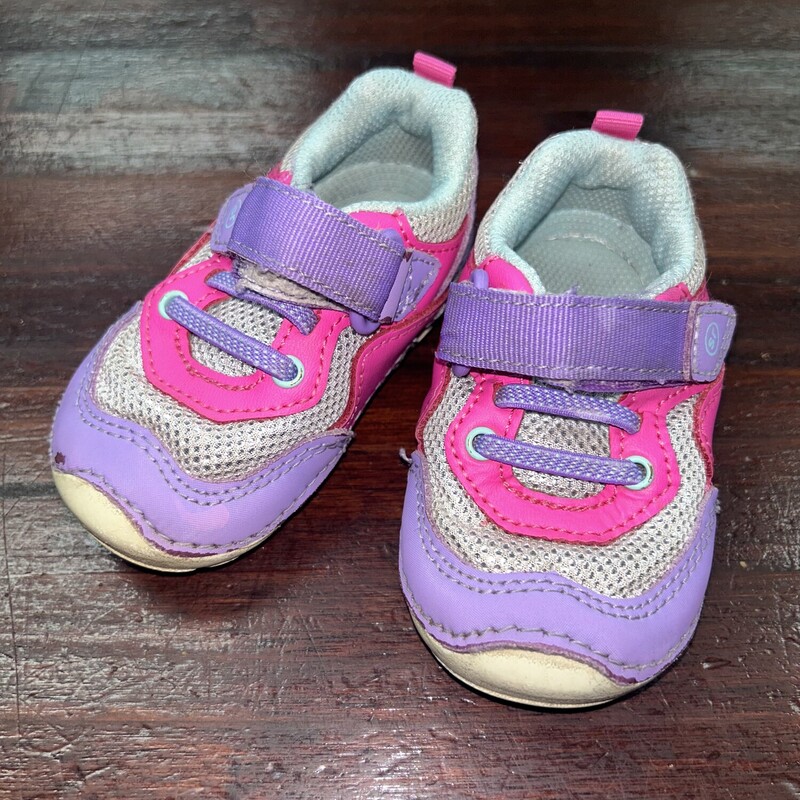 3.5 Purple/Pink Sneakers, Purple, Size: Shoes 3.5