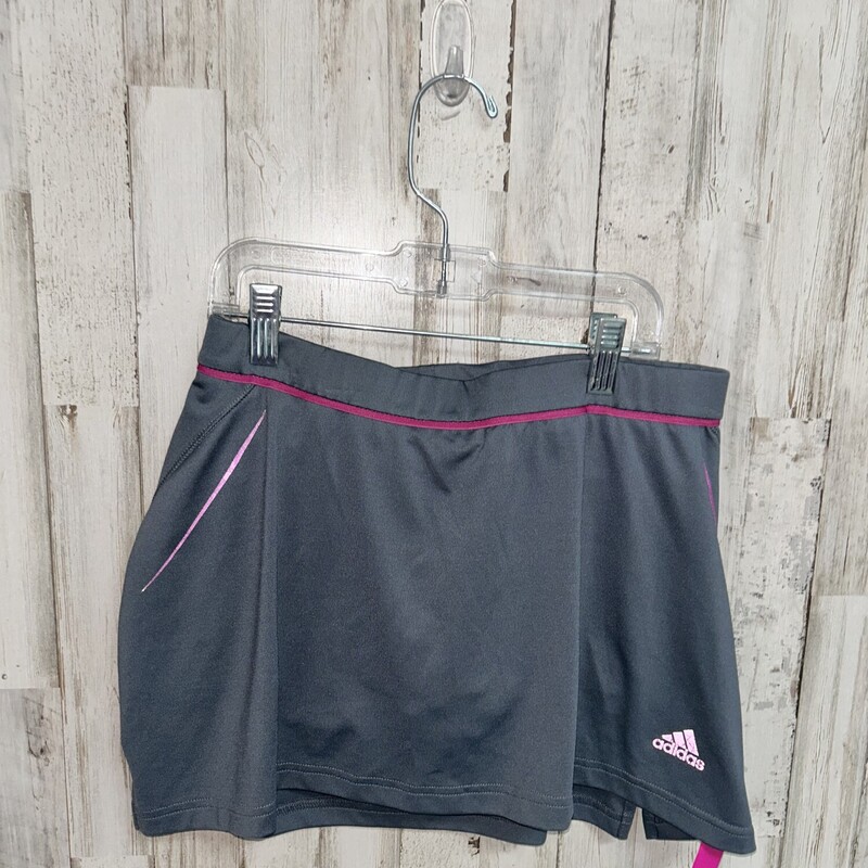 S Grey/Purple Logo Skirt