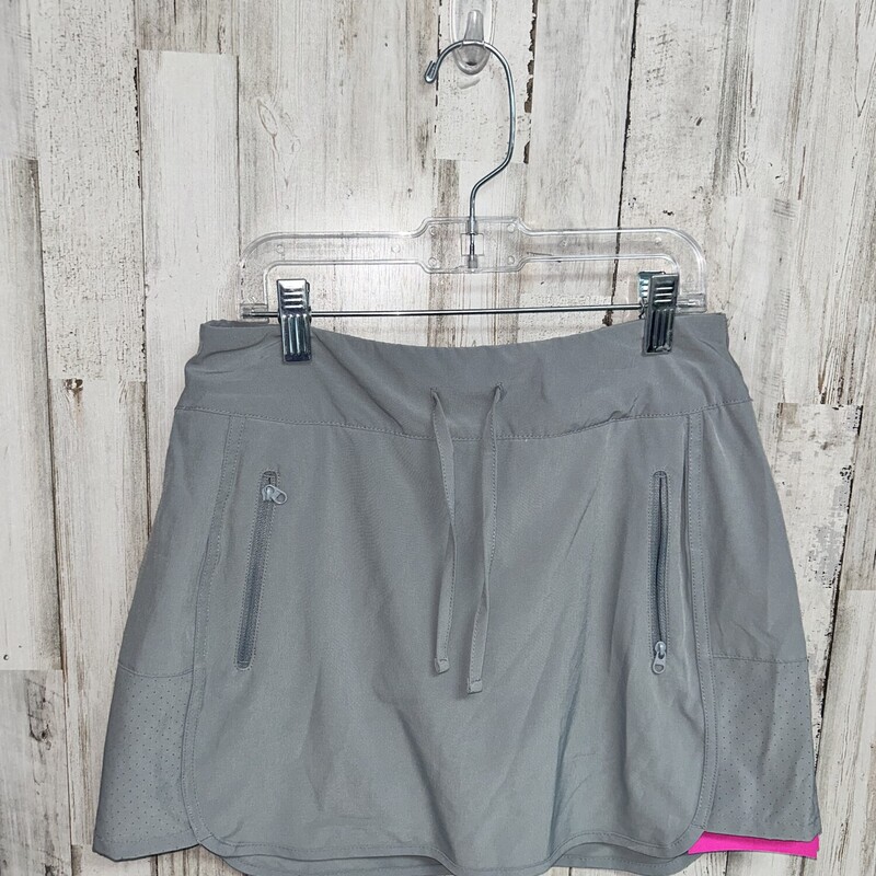 XS Grey Zip Pocket Skirt, Grey, Size: Ladies XS