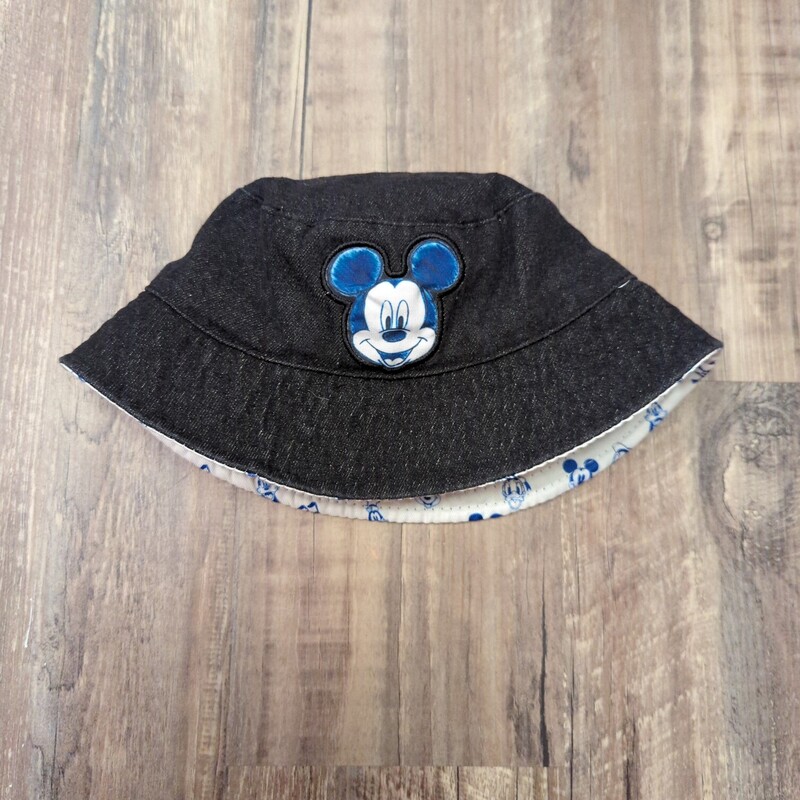Mickey Reversible Bucket, Charcoal, Size: Toddler OS