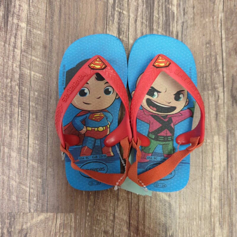 Havaianas Superman, Blue, Size: Shoes 6