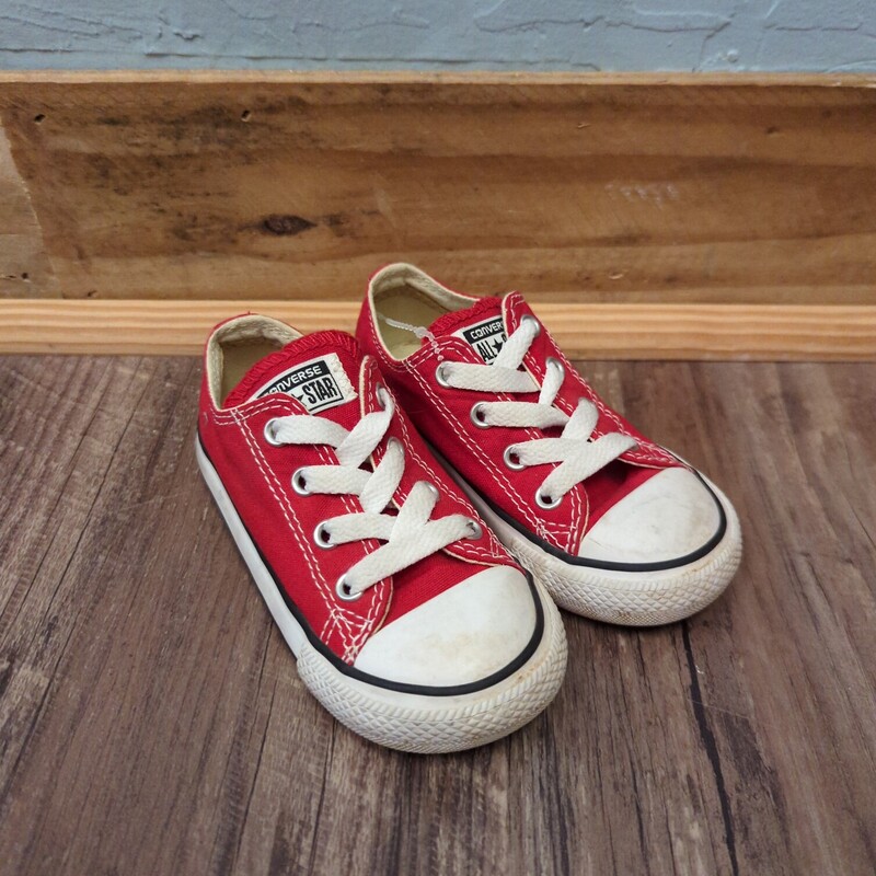 Converse Sneakers, Red, Size: Shoes 7