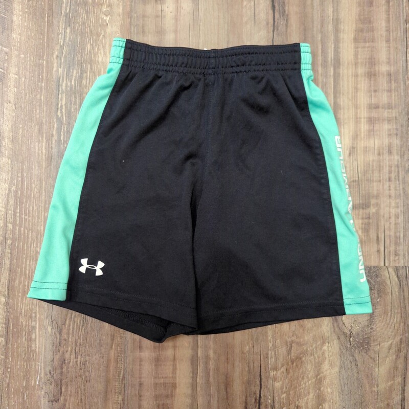 Under Armour Side Green, Black, Size: 4 Toddler