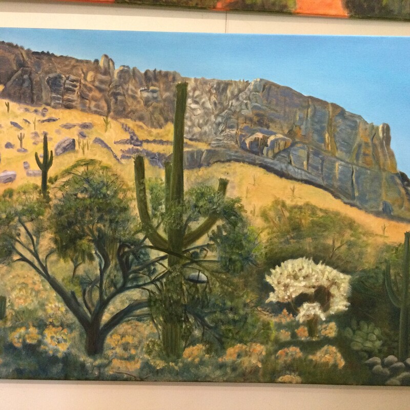 Cactus And Mountain