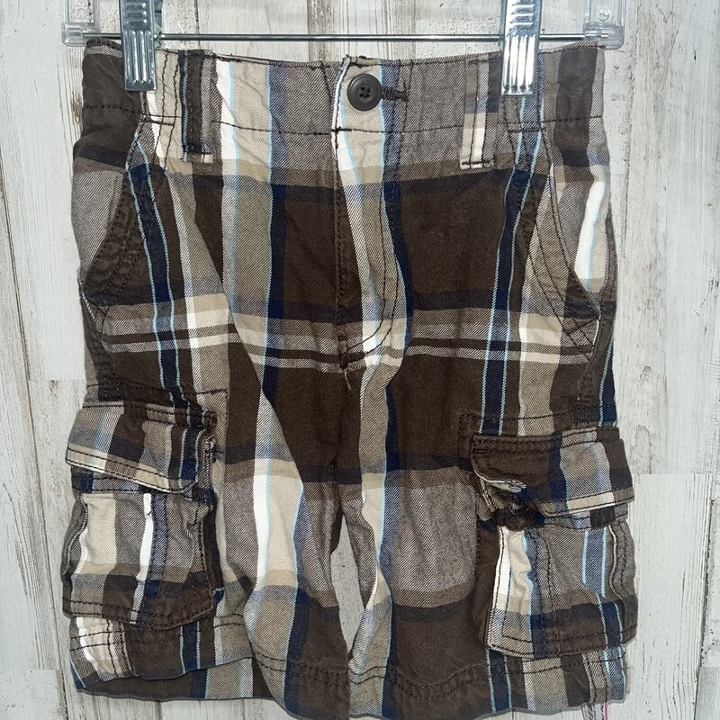 5 Brown Plaid Shorts