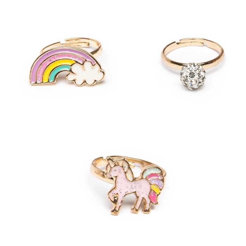 Unicron Rainbow Rings, Set Of 3, Size: Jewellery