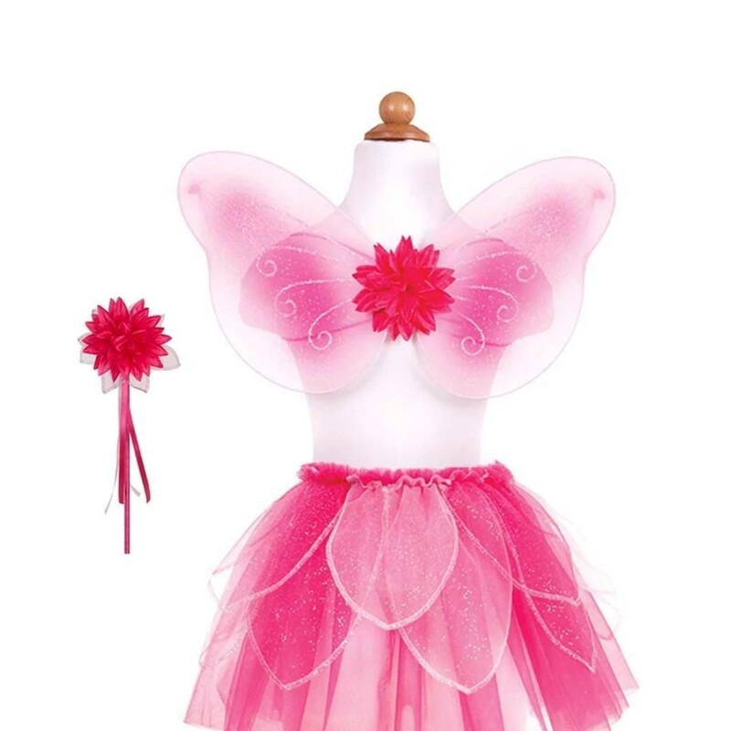 Fancy Flutter Skirt (tutu) -With Wings & Wand
Size :4-6